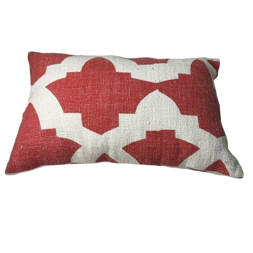 Mela Artisans Ikat Pillow **Cover 18 X 12 Pearly Button Closure NEW Lumbar Throw